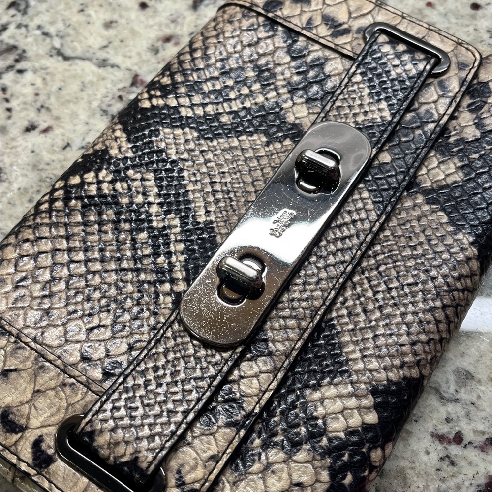 Coach Python Swagger Clutch Euc - image 5